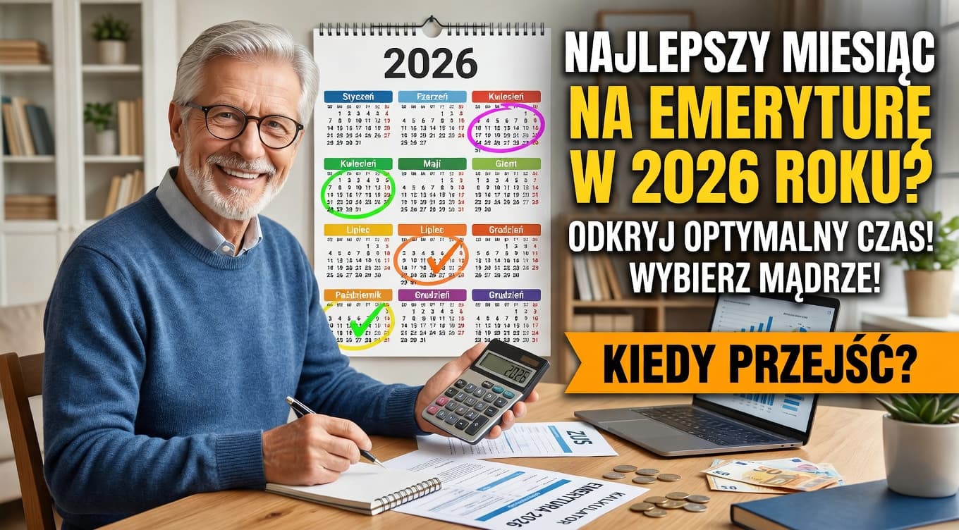 Kiedy najlepiej przejść na emeryturę w 2026 roku? Wybieramy najkorzystniejszy miesiąc